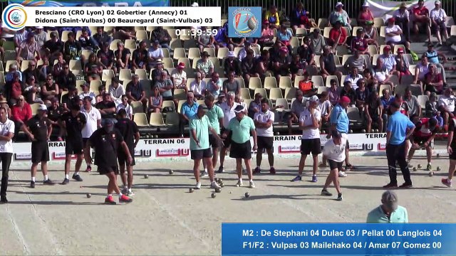 Demi-finales, France Quadrettes et Triples, Aurillac 2018