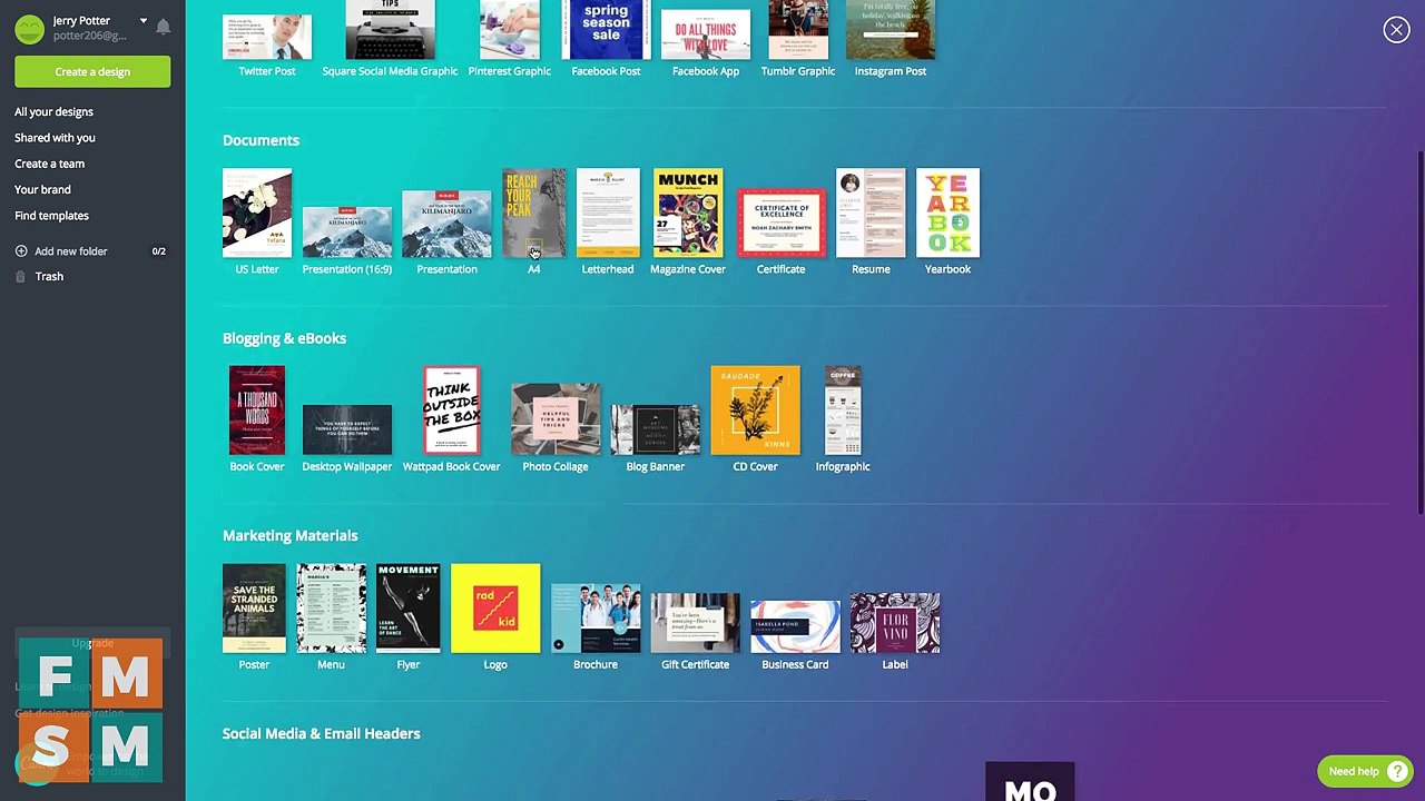 Graphic Design For Newbies (Canva Tutorial 2018)