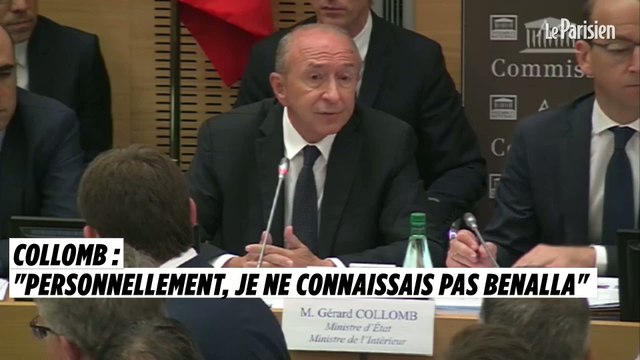 Affaire Benalla : Collomb affirme ne pas connaître personnellement le chargé de mission
