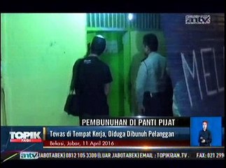 Tewas di Panti Pijat, Diduga Dibunuh Pelanggan