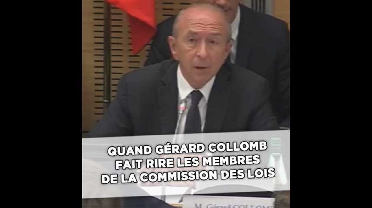 Quand Gérard Collomb fait rire la Commission des lois de l'Assemblée nationale