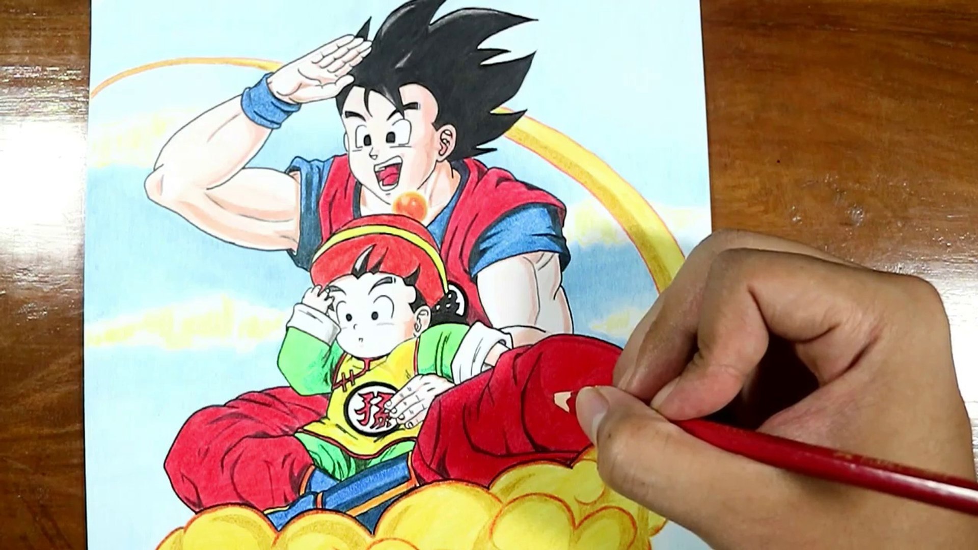 Drawing Goku and Kid Gohan - Video Dailymotion