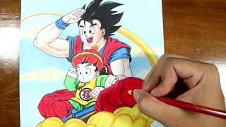 Drawing Goku and Kid Gohan