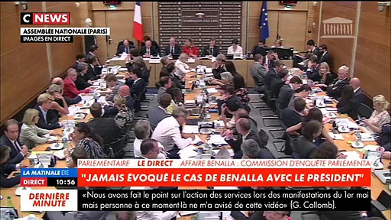 Affaire Benalla - Audition de Gérard Collomb: "Oui, j'ai rencontré le Président ce week-end. Avons-nous parlé de l'affaire ? Oui, mais le moins possible" - VIDEO