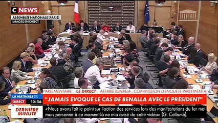 Affaire Benalla - Audition de Gérard Collomb: "Oui, j'ai rencontré le Président ce week-end. Avons-nous parlé de l'affaire ? Oui, mais le moins possible" - VIDEO