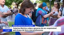 Catarina Martins critica medidas do Governo em relação aos professores