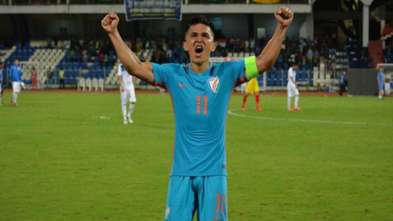 Sunil Chhetri Wins AIFF Player Of The Year Award