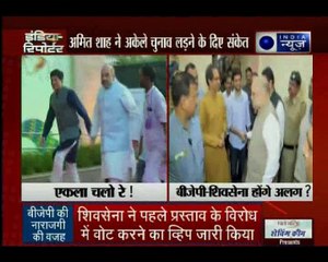 बीजेपी ने महाराष्ट्र में अकेले चुनाव लड़ने का फैसला किया