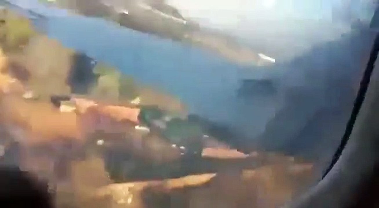 Freak video picked up by passenger shows plane crash