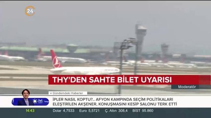 THY'den sahte bilet uyarısı geldi