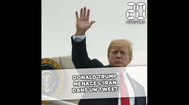Donald Trump menace l’Iran dans des tweets écrits en capitales