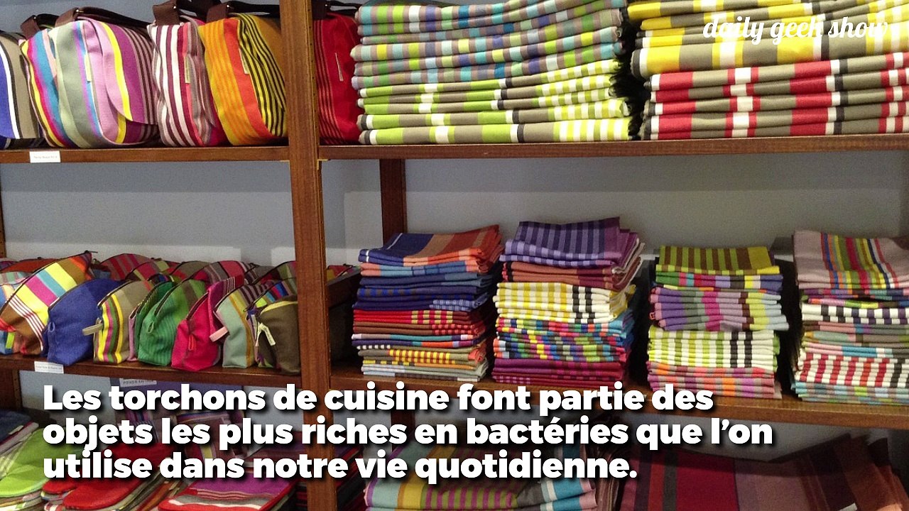 Vos torchons de cuisine sont des nids à bactéries