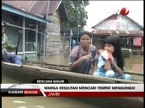 Hujan Deras Sebabkan Banjir Kian Meluas di Jambi