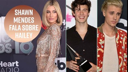 Shawn Mendes fala sobre noivado de Hailey e Bieber
