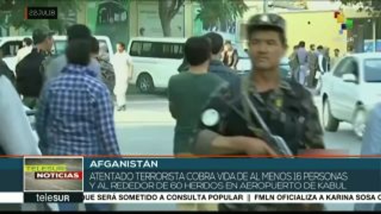 Atentado en el aeropuerto de Kabul deja 16 muertos y 60 heridos