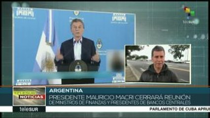 Pdte. argentino clausurará reunión de ministros de finanzas