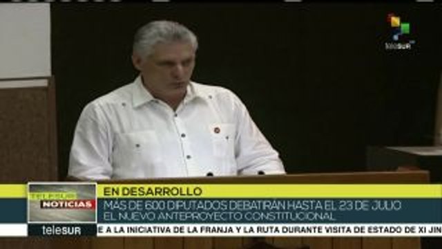 teleSUR Noticias: Debaten nuevo anteproyecto constitucional en Cuba