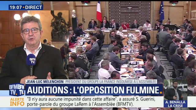 Mélenchon sur l'audition de Collomb : il s'est déchargé sur le préfet de police de ses responsabilités