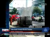 Sebuah Mikrolet Ludes Terbakar di Gajah Mada