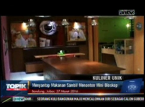 Menikmati Kuliner Bandung Sambil Menonton Mini Bioskop