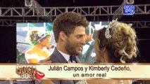 Julián Campos y Kimberly Cedeño, un amor real