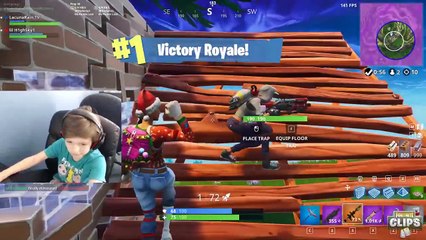 NINJA REACTS TO 10 YEAR OLD PRO!! Fortnite Highlight