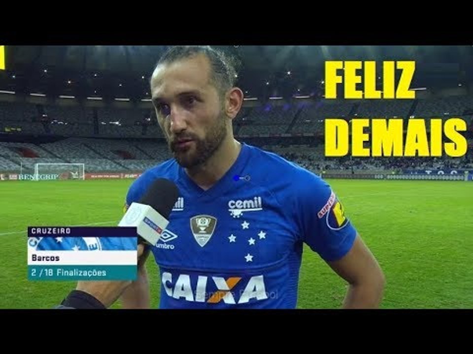 OLHA O QUE BARCOS FALOU APÓS SEU PRIMEIRO GOL NO JOGO  Cruzeiro 2 x 1 Atlético-PR 22/07/2018