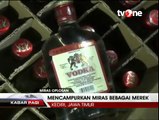 Polisi Gerebek Pabrik Miras Oplosan