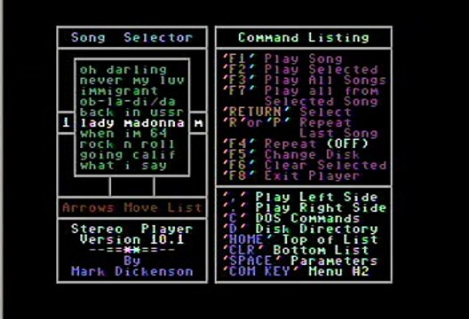 Beatles Lady Madonna Commodore 64 Stereo Sid Player Keyboard