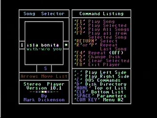Madonna "La Isla Bonita" Commodore 64 Stereo Sid Player Keyboard