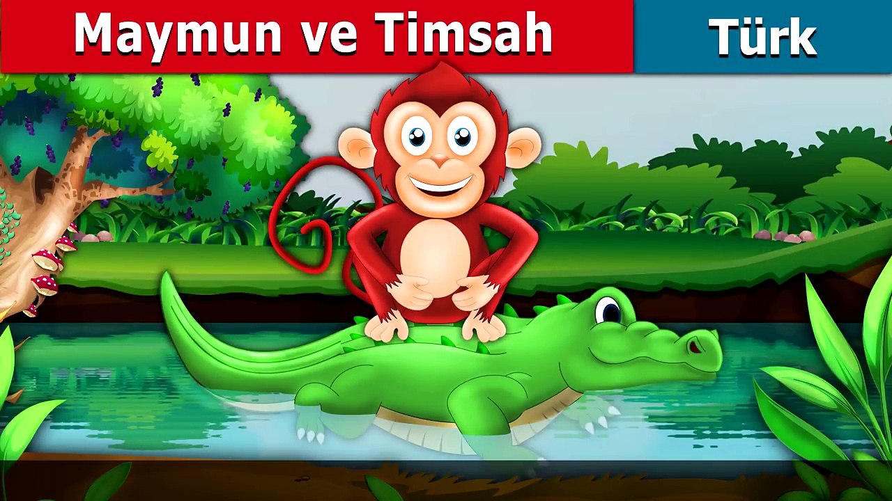 Maymun ve Timsah | Moral Stories in Turkish | t...
