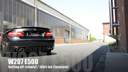 MEC Design Cerberus Mercedes W207 E500 Exhaust   Earthquake Sound Version