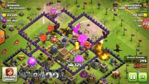 dragloon attack th8 vs half upgraded th8 clash of clans...