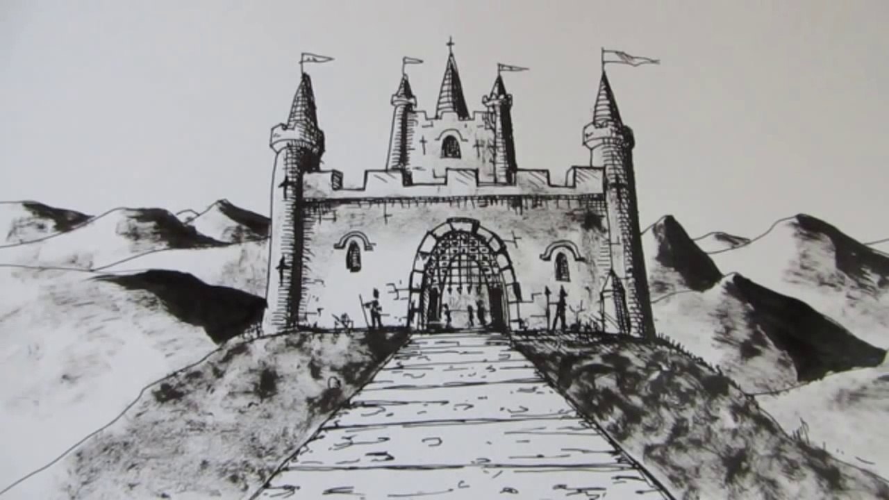 Comment dessiner un château Étape par étape