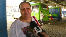 Sem combustível, muitos ônibus não circularam em várias cidades do país