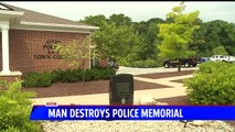 Man Destroys Police Memorial Out of Anger When He Found Out He Was at Wrong Courthouse