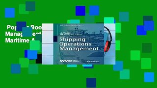 Popular Book  Shipping Operations Management (WMU Studies in Maritime Affairs) Unlimited acces