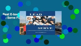 Best E-book To Lead Is To Serve For Kindle