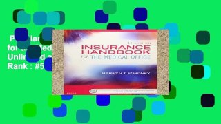 Popular Book  Insurance Handbook for the Medical Office, 14e Unlimited acces Best Sellers Rank : #5