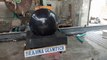 black granite fountain ball,stone fountain globe