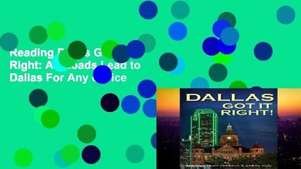 Reading Dallas Got It Right: All Roads Lead to Dallas For Any device