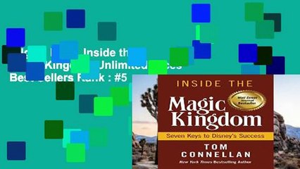 Digital book  Inside the Magic Kingdom Unlimited acces Best Sellers Rank : #5