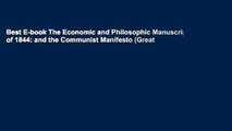Best E-book The Economic and Philosophic Manuscripts of 1844: and the Communist Manifesto (Great