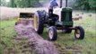 Baling hay - John Deere 730 Tractor & 347 Baler