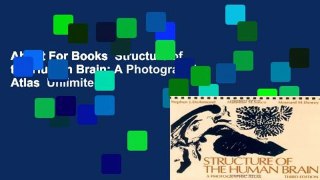 About For Books  Structure of the Human Brain: A Photographic Atlas  Unlimited