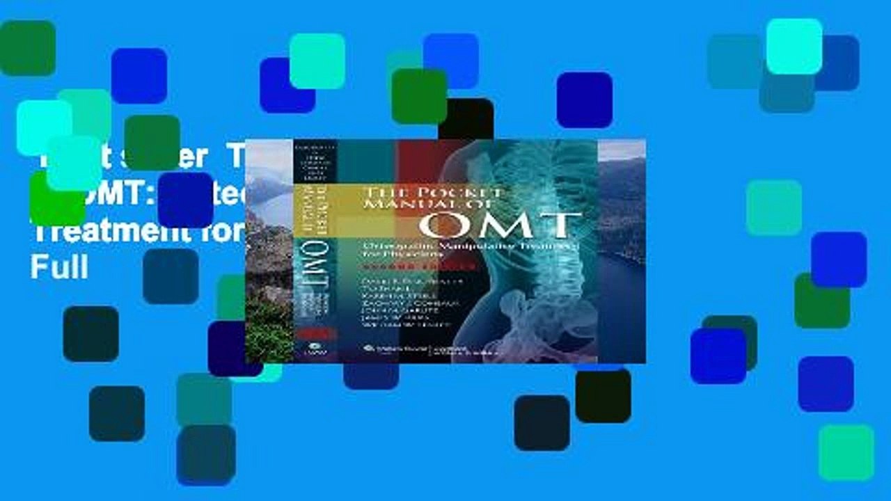 Best seller  The Pocket Manual of OMT: Osteopathic Manipulative Treatment for Physicians  Full