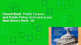 Favorit Book  Public Finance and Public Policy Unlimited acces Best Sellers Rank : #2