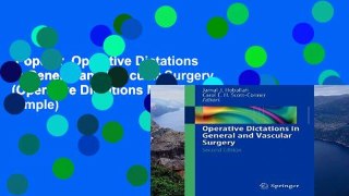 Popular  Operative Dictations in General and Vascular Surgery (Operative Dictations Made Simple)