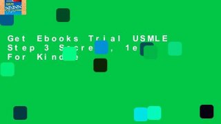 Get Ebooks Trial USMLE Step 3 Secrets, 1e For Kindle