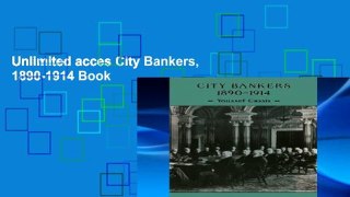 Unlimited acces City Bankers, 1890-1914 Book